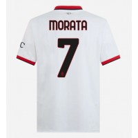 Maglia Calcio AC Milan Alvaro Morata #7 Seconda Divisa 2024-25 Manica Corta